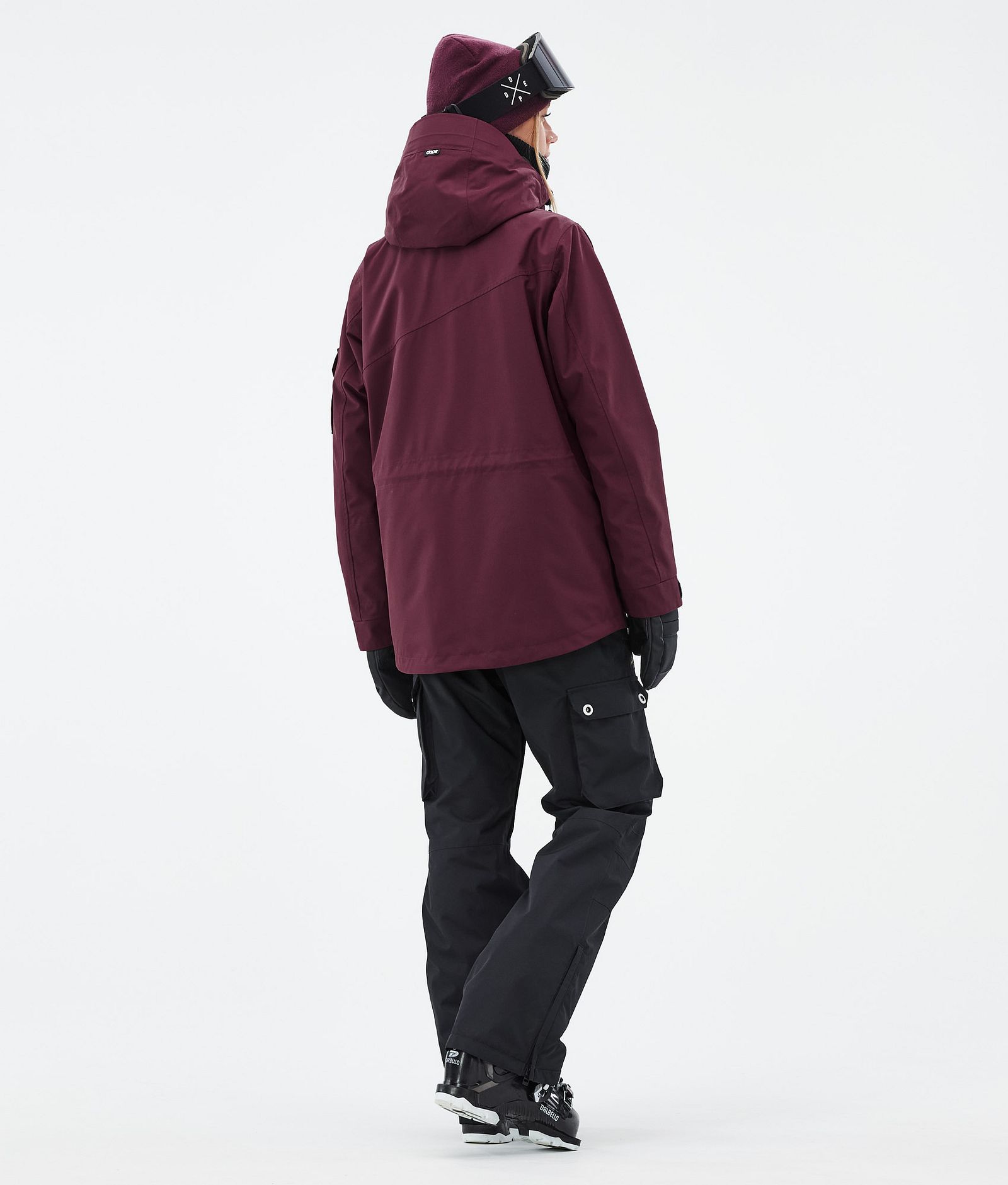 Dope Adept W Veste de Ski Femme Burgundy, Image 5 sur 10