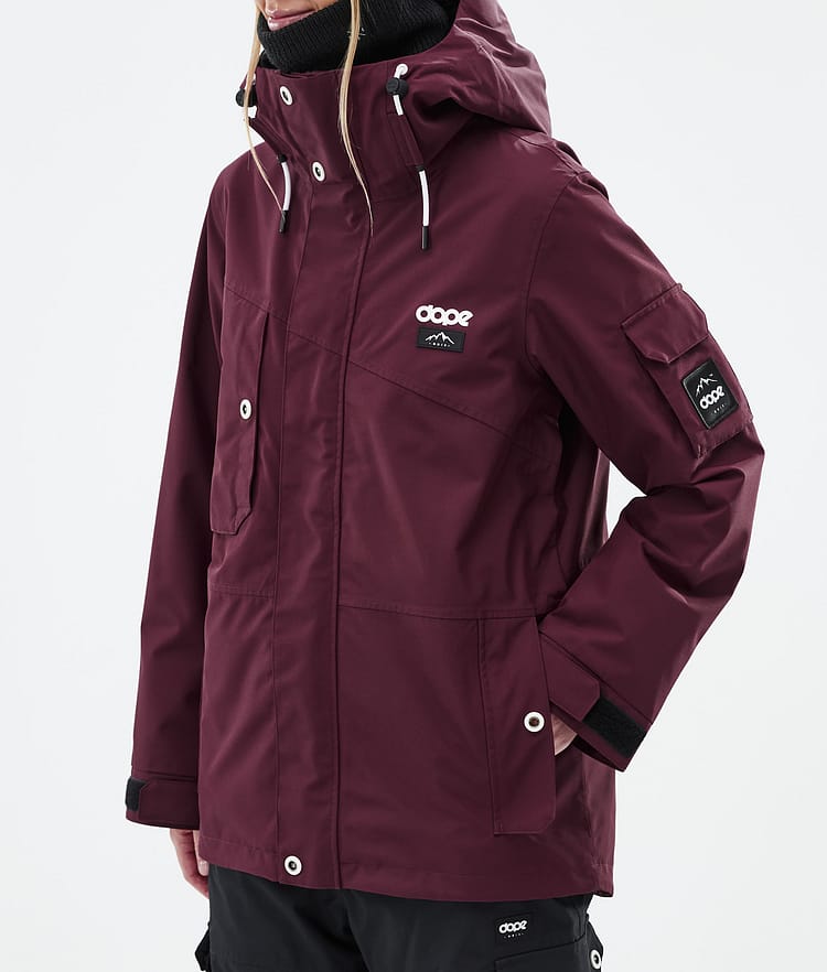 Dope Adept W Snowboard jas Dames Burgundy, Afbeelding 8 van 10