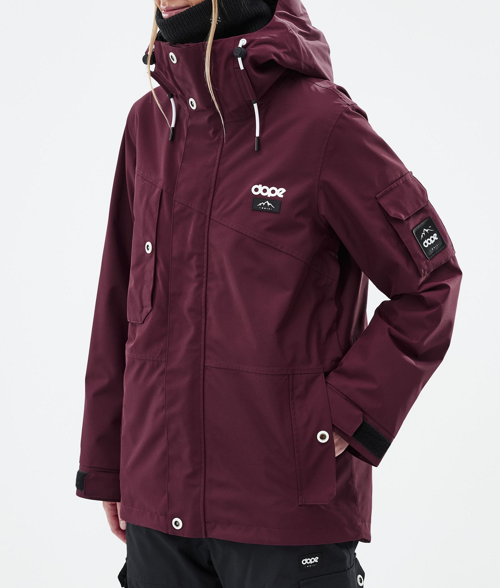 Dope Adept W Snowboard Jacket Women Burgundy, Image 8 of 10