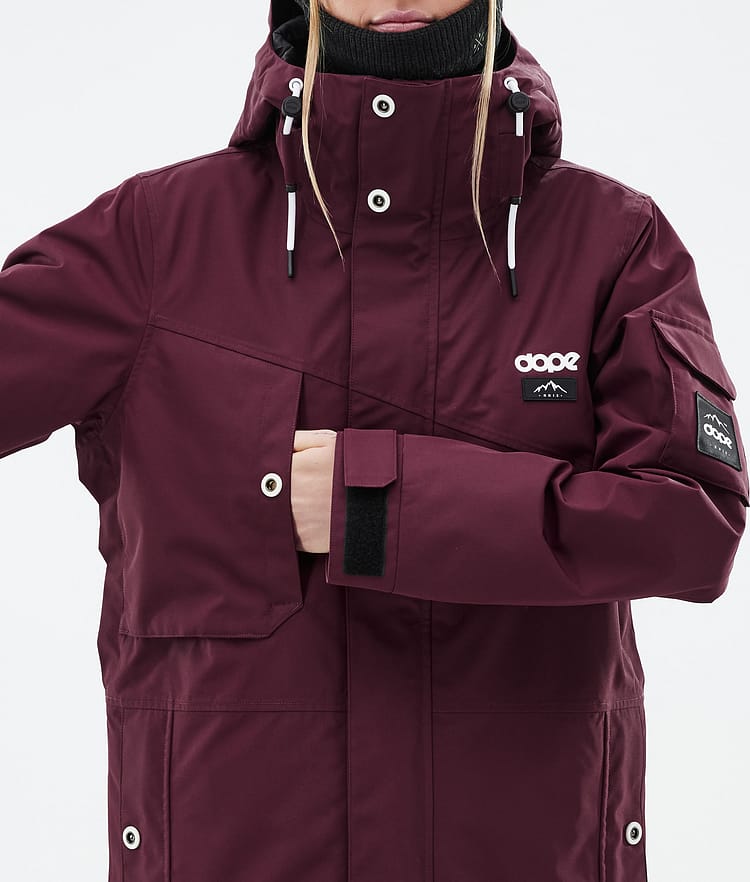 Dope Adept W Snowboard Jacket Women Burgundy, Image 9 of 10