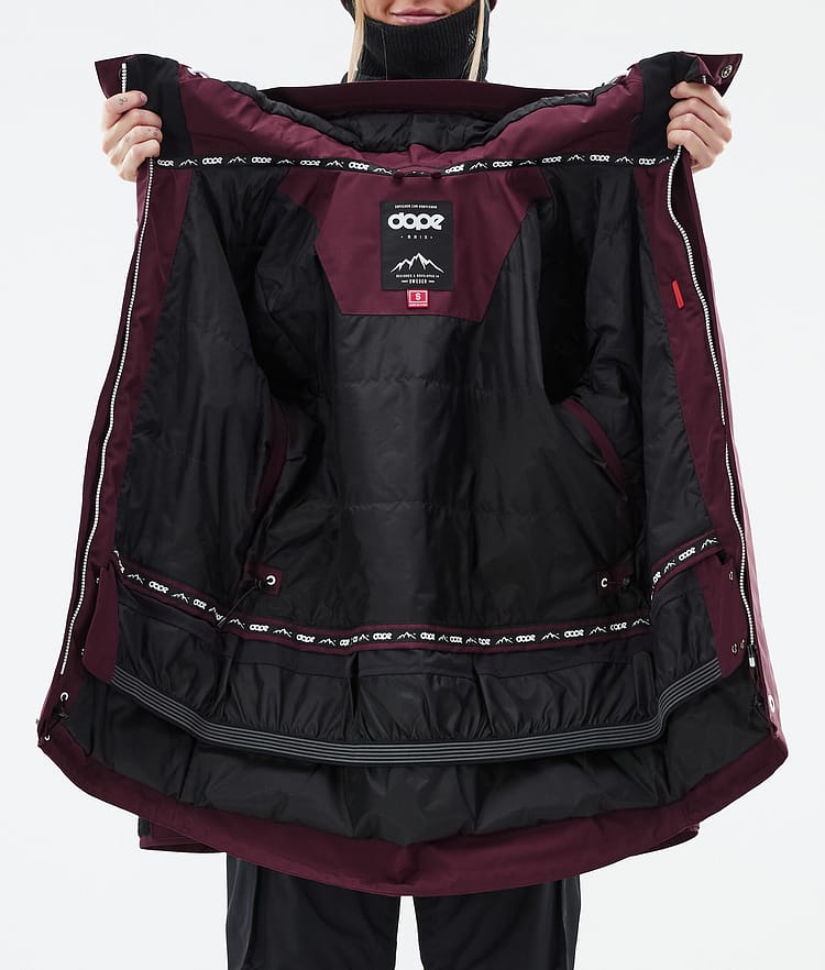 Dope Adept W Ski Jacket Women Burgundy, Image 10 of 10