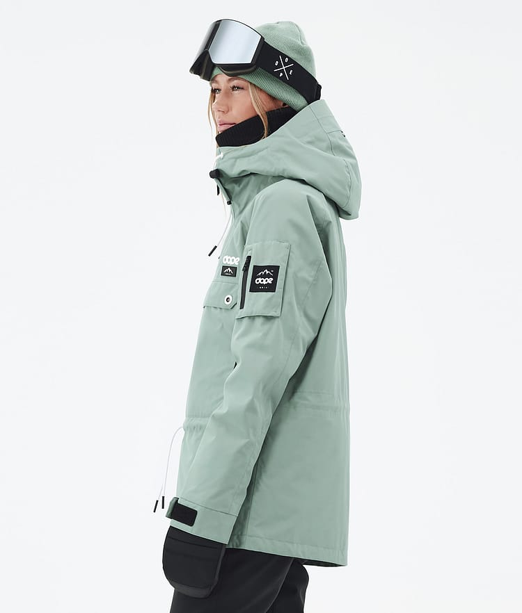 Dope Annok W Snowboard Jacket Women Faded Green, Image 6 of 8