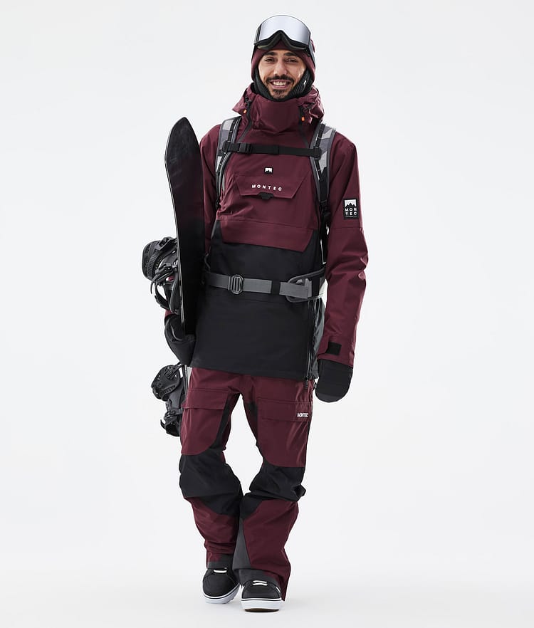 Montec Doom Snowboardjacke Herren Burgundy/Black, Bild 3 von 11