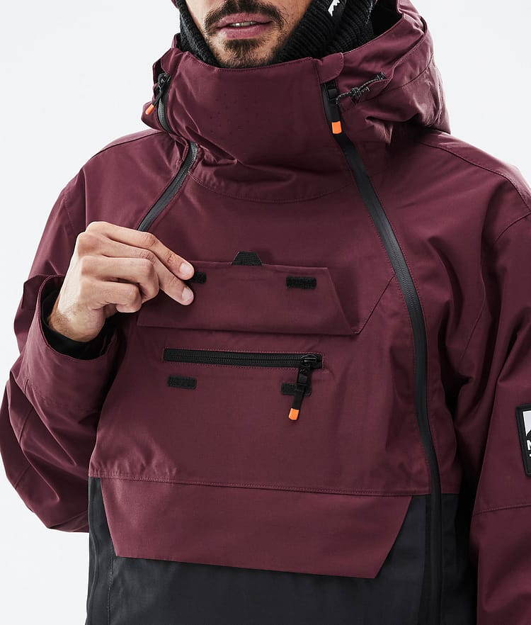 Montec Doom Snowboardjacke Herren Burgundy/Black, Bild 10 von 11