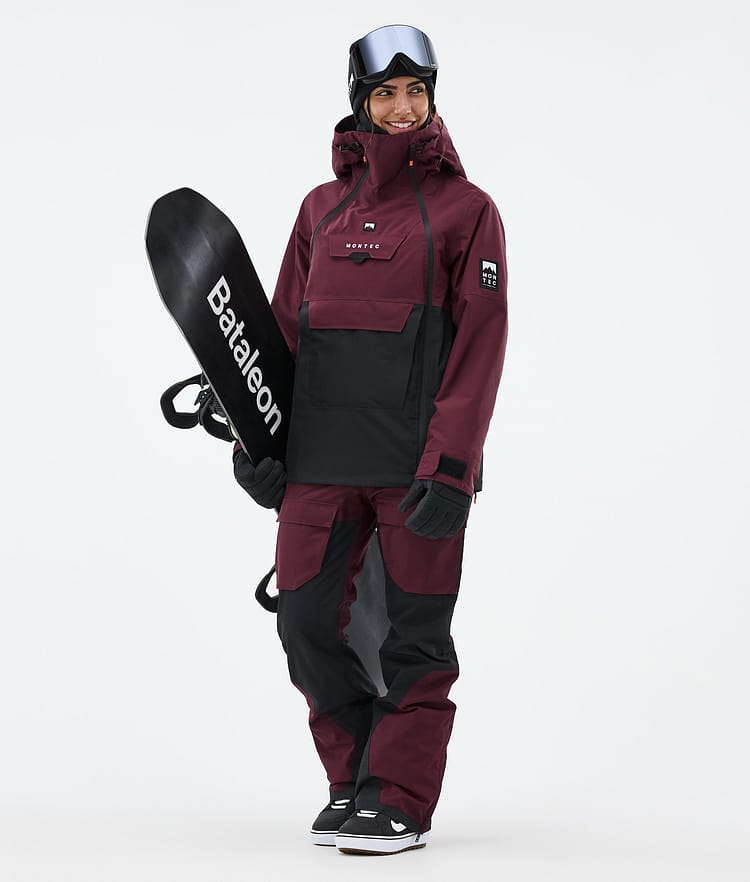 Montec Doom W Bunda na Snowboard Dámské Burgundy/Black, Obrázek 3 z 11