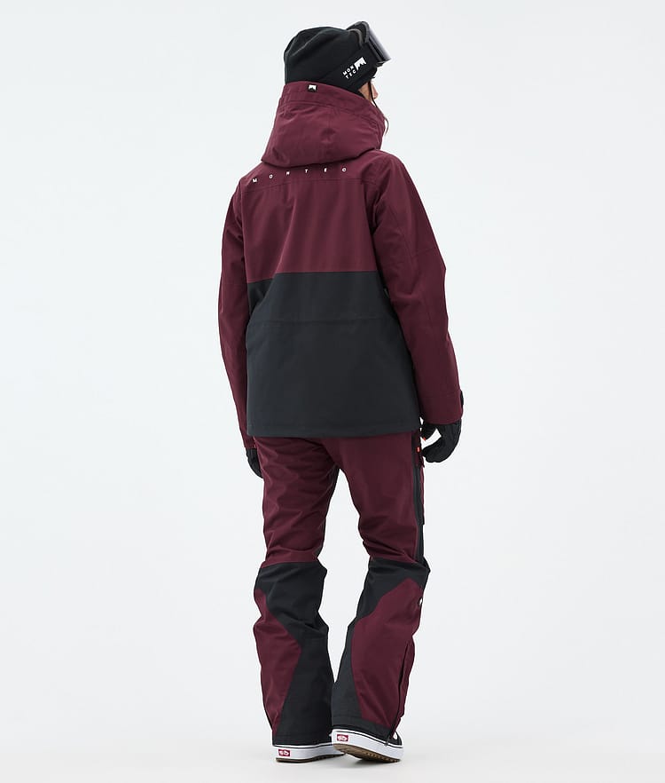 Montec Doom W Bunda na Snowboard Dámské Burgundy/Black, Obrázek 5 z 11