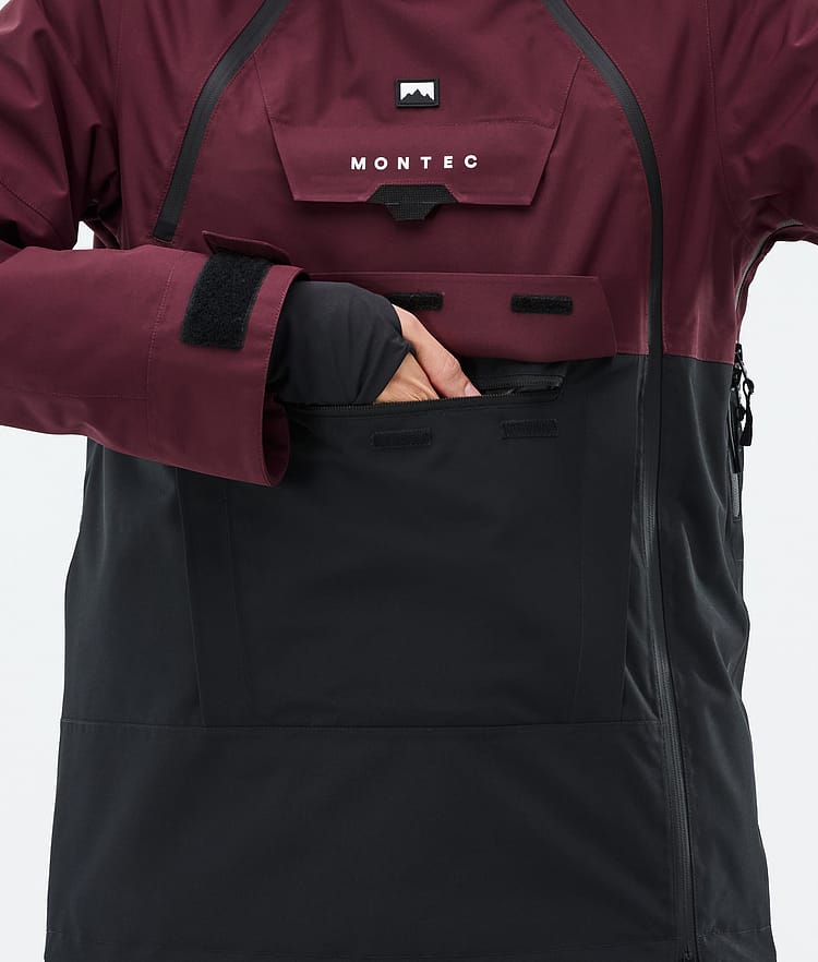 Montec Doom W Lyžařská Bunda Dámské Burgundy/Black, Obrázek 9 z 11