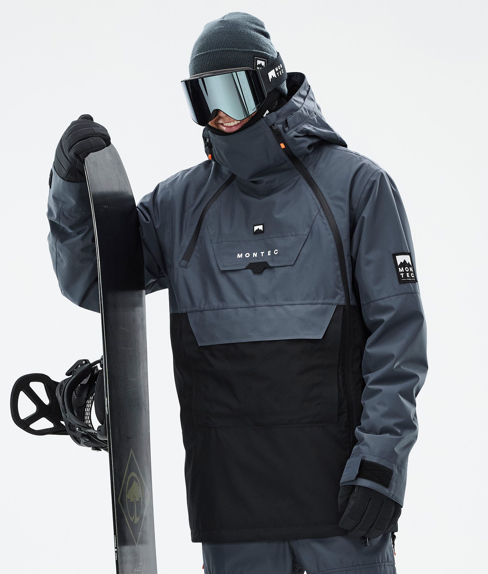 Montec Doom Snowboard Jacket Men Metal Blue Black Ridestore