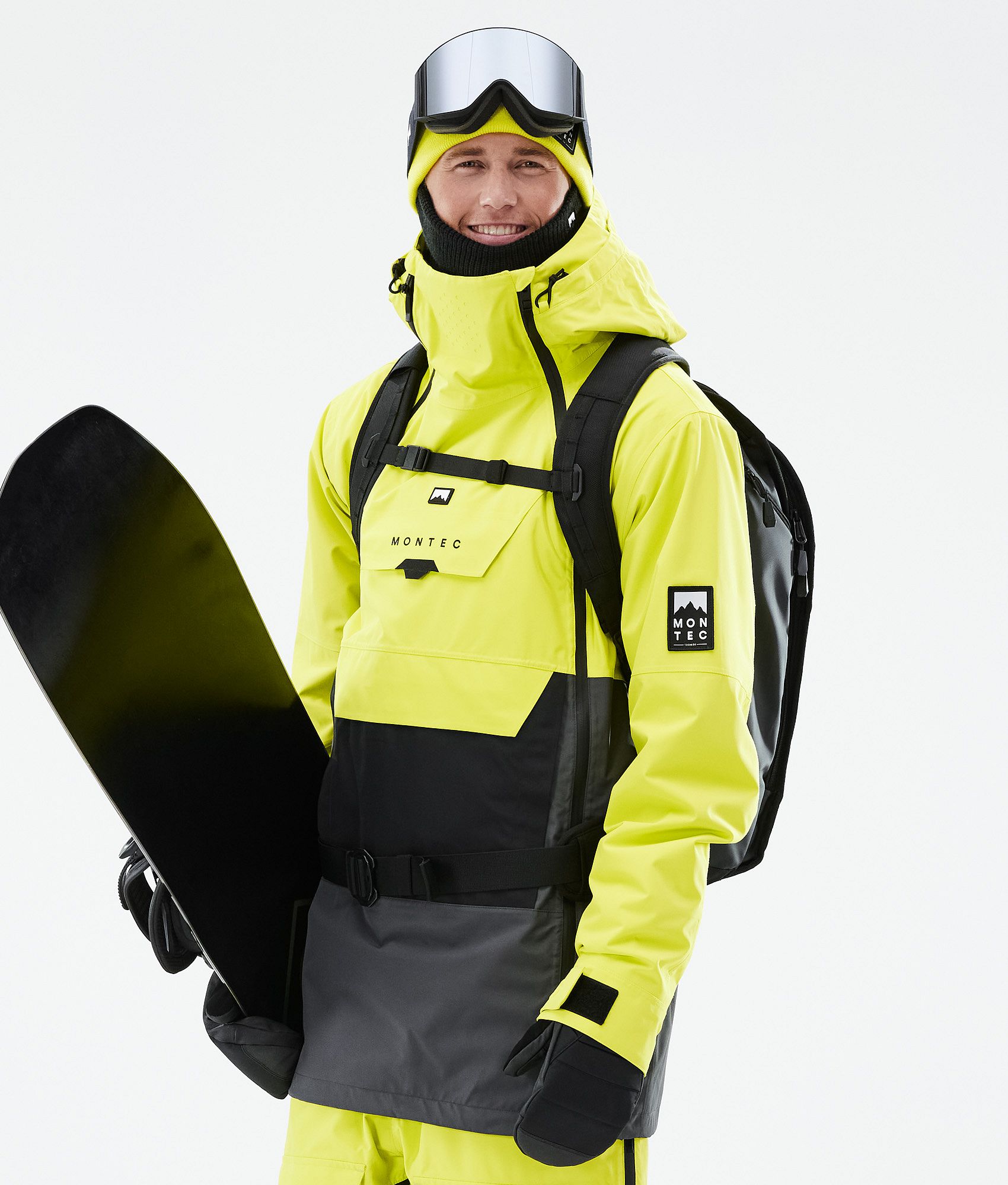 Black and yellow store snowboard jacket