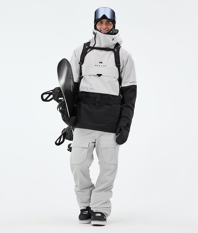 Montec Dune Snowboardjakke Herre Light Grey/Black Renewed, Billede 3 af 9
