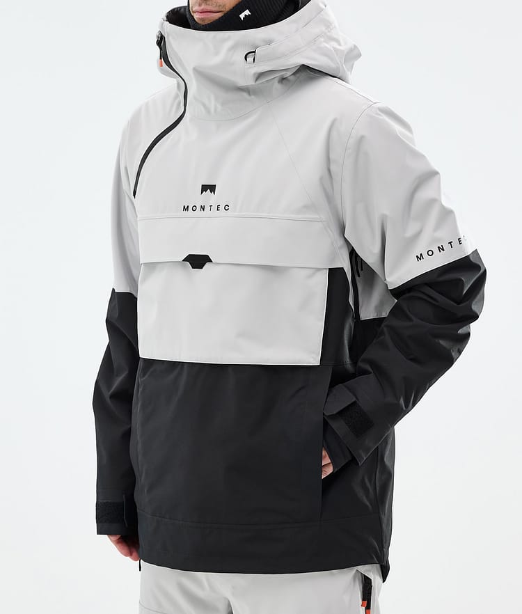 Montec Dune Snowboardjakke Herre Light Grey/Black Renewed, Billede 8 af 9