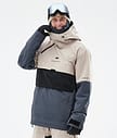 Montec Dune Kurtka Snowboardowa Mężczyźni Sand/Black/Metal Blue