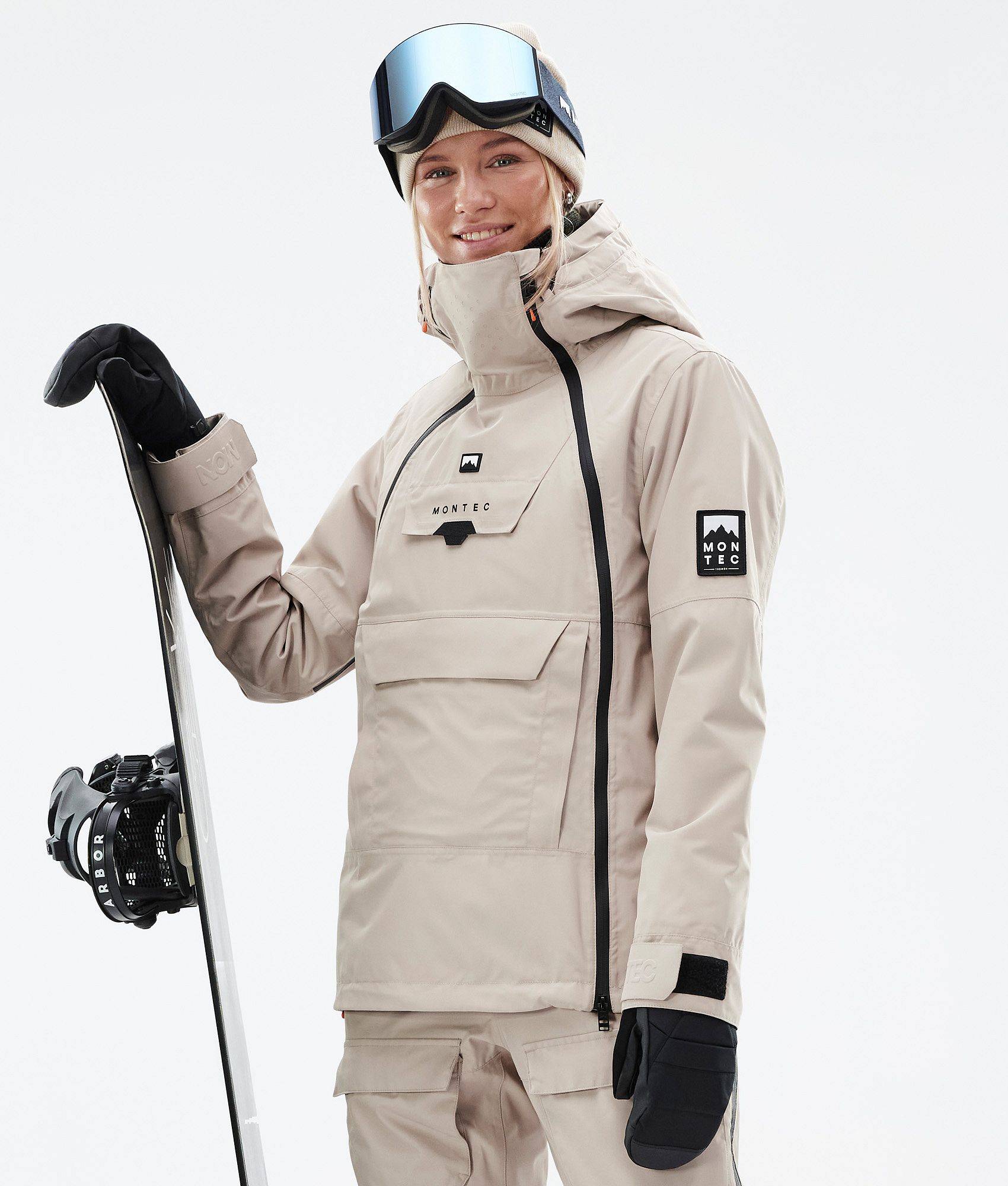 Beige ski jacket womens hot sale