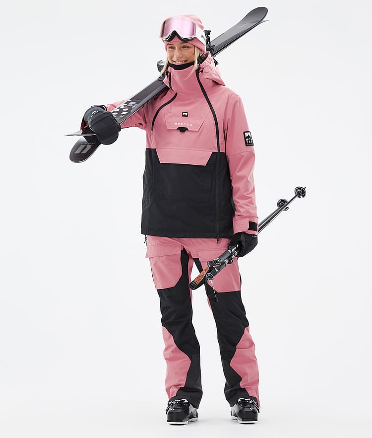 Montec Fawk W Snowboard Pants Women Old White/Black/Soft Pink