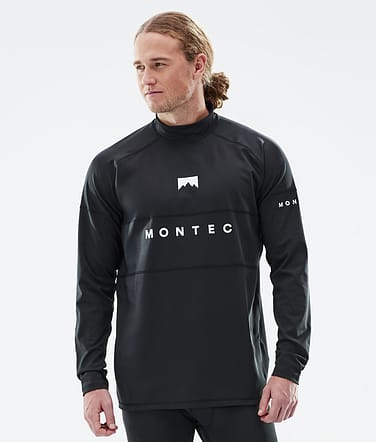 Montec Alpha Base Layer Top Men Black