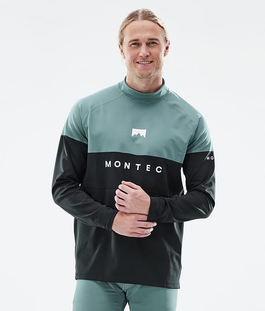 Montec Alpha Top Termiczny Mężczyźni Atlantic/Black