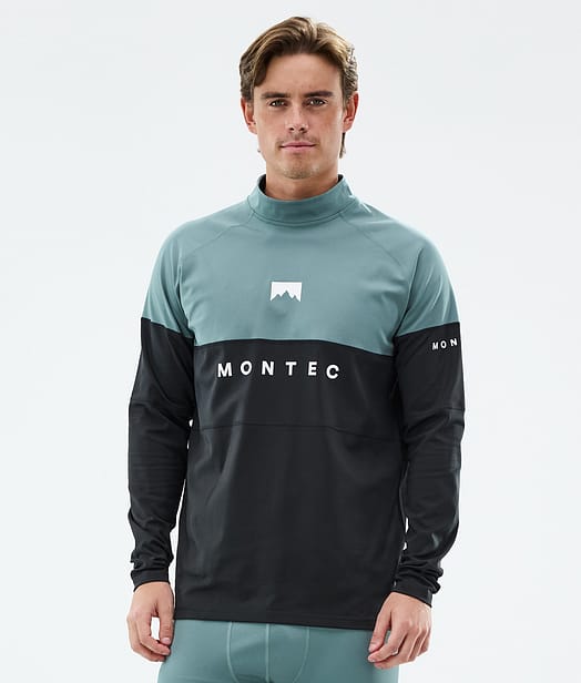 Montec Alpha Top Termiczny Mężczyźni Atlantic/Black