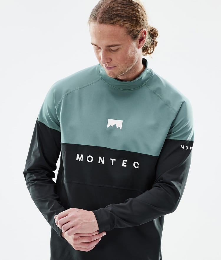 Montec Alpha Maglia Termica Uomo Atlantic/Black, Immagine 2 di 5