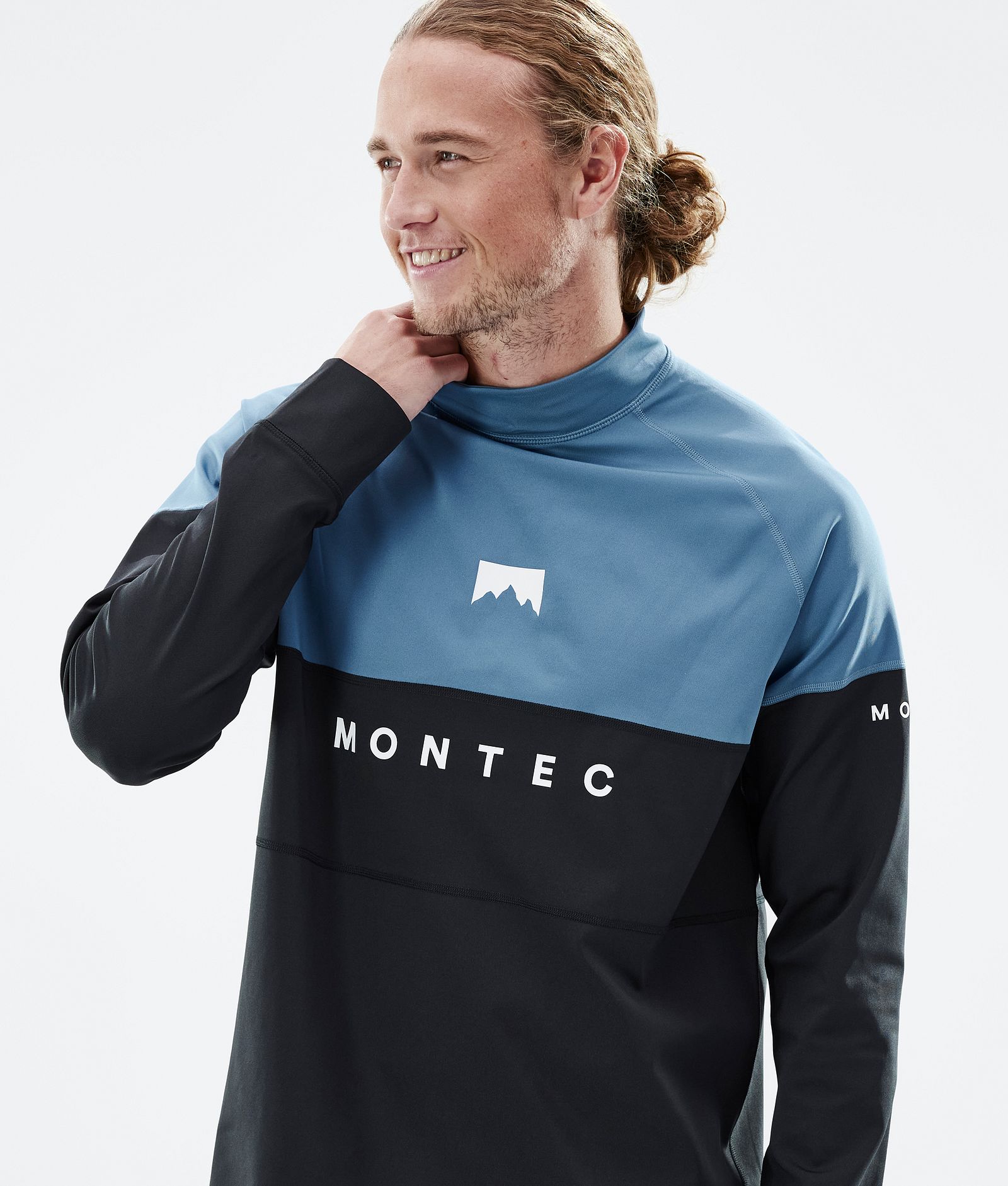 Montec Alpha Base Layer Top Men Blue Steel/Black, Image 2 of 5