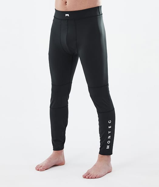 Montec Alpha Legginsy Termoaktywne Mężczyźni Black