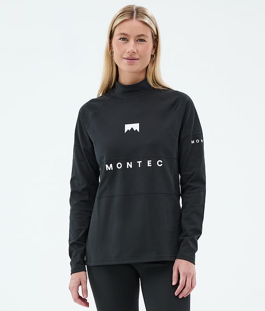 Montec Alpha W Baselayer top Dame Black