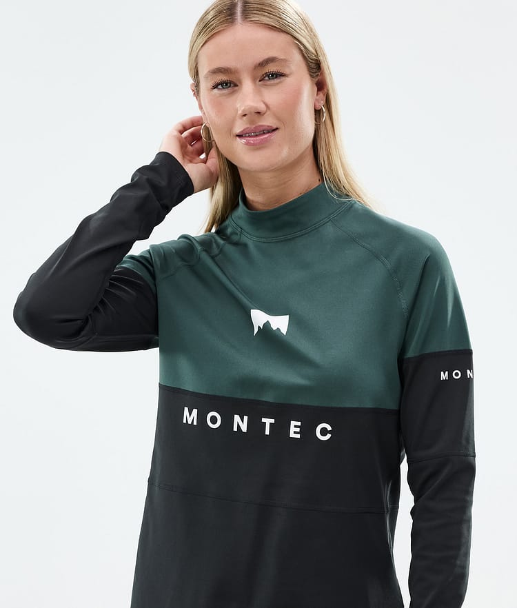 Montec Alpha W Base Layer Top Women Dark Atlantic/Black, Image 2 of 5