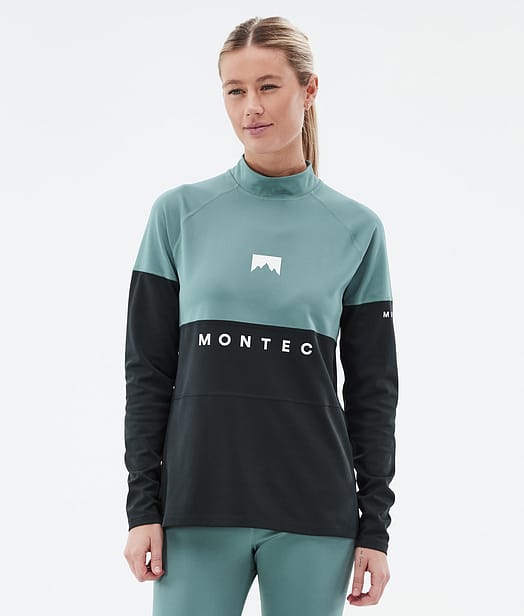 Montec Alpha W Maglia Termica Donna Atlantic/Black