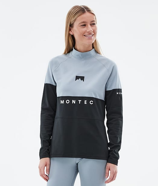 Montec Alpha W Baselayer top Dame Soft Blue/Black