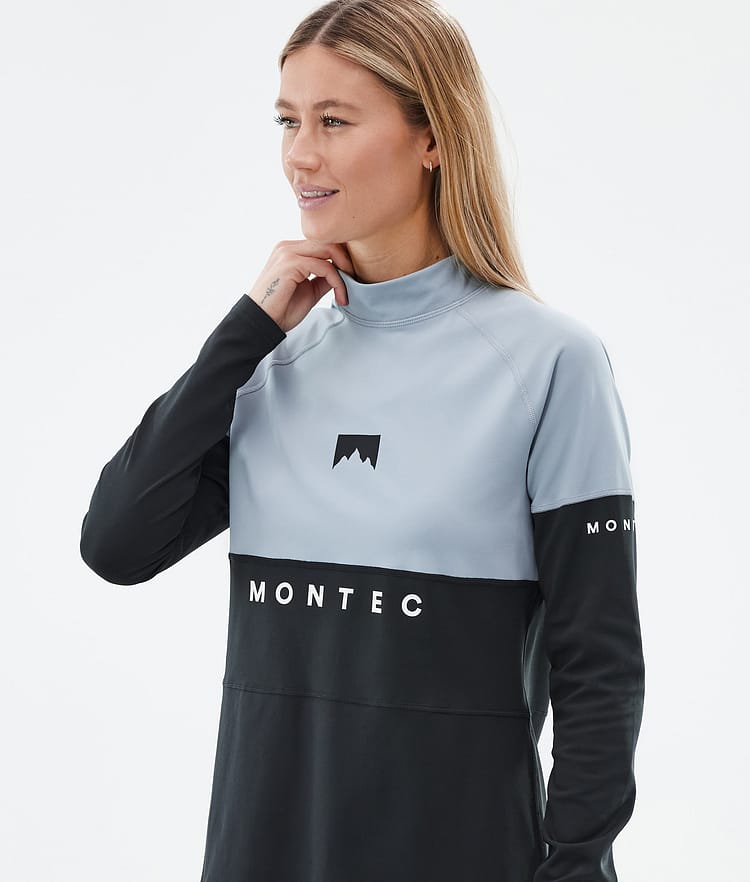 Montec Alpha W Base Layer Top Women Soft Blue/Black, Image 2 of 5