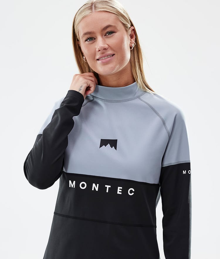 Montec Alpha W Tee-shirt thermique Femme Atlantic/Black - Vert