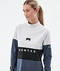 Montec Alpha W Base Layer Top Women Light Grey/Black/Metal Blue, Image 2 of 5