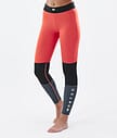 Montec Alpha W Legginsy Termoaktywne Kobiety Coral/Black/Metal Blue