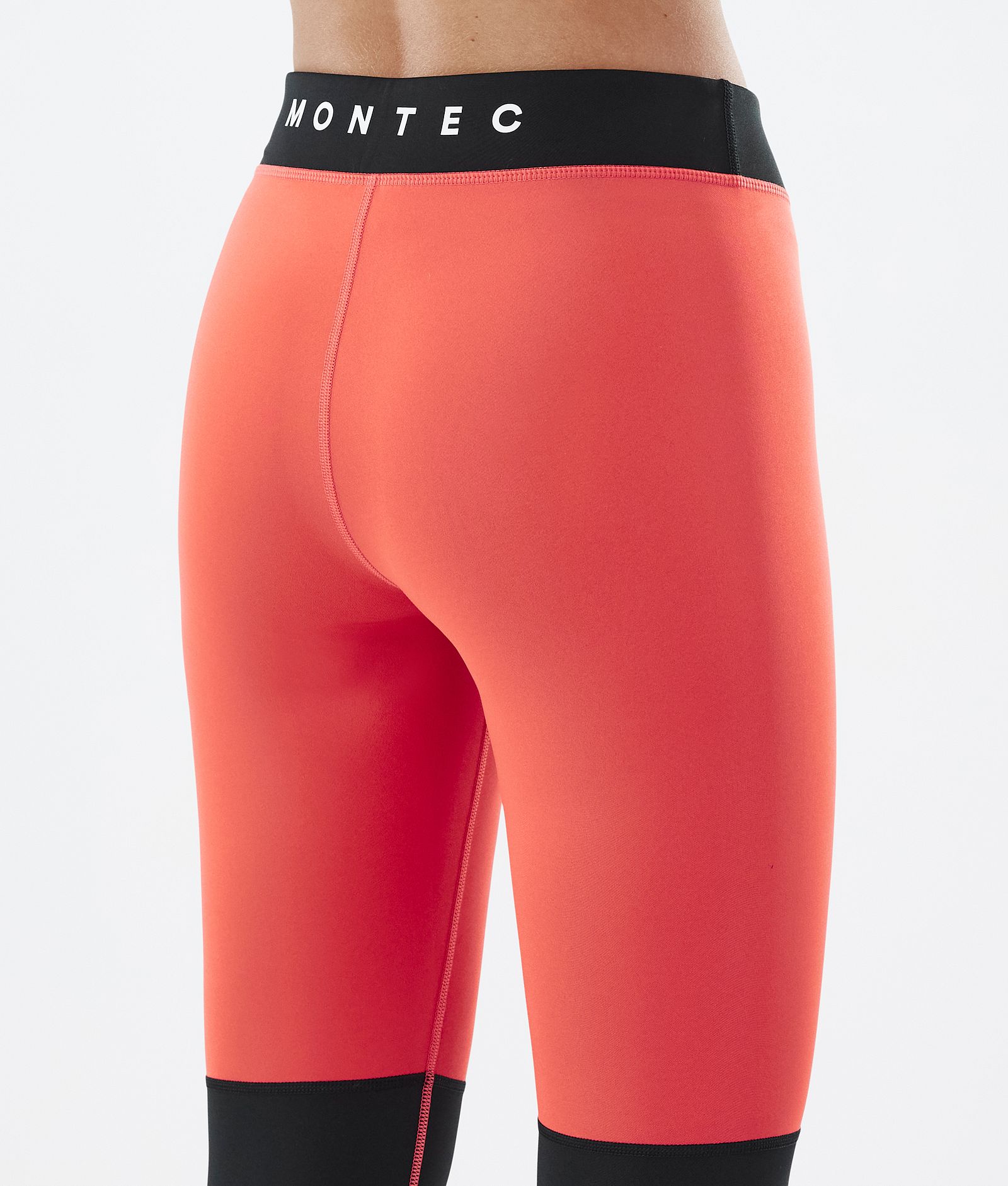 Montec Alpha W Legginsy Termoaktywne Kobiety Coral/Black/Metal Blue, Zdjęcie 6 z 7