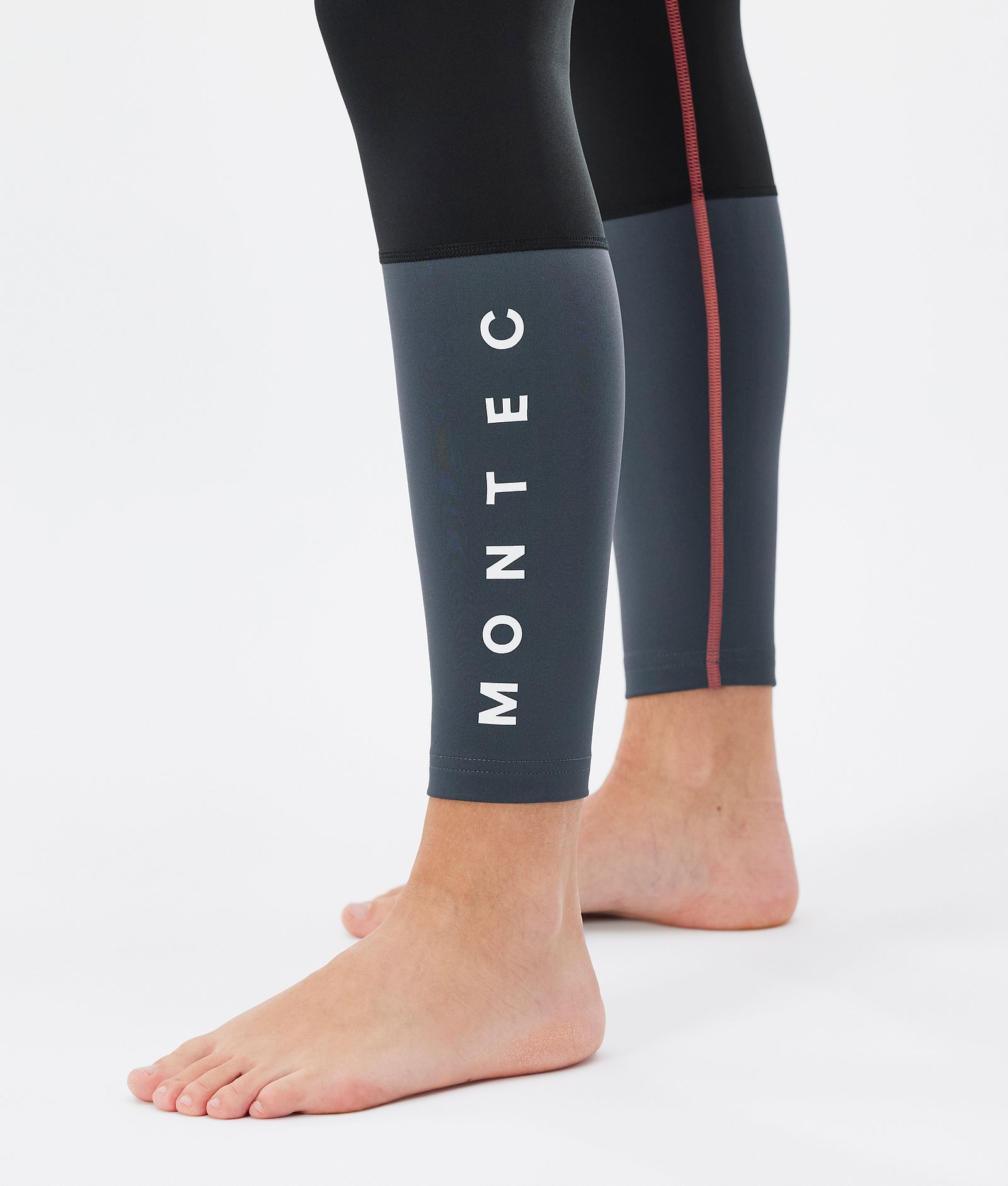 Montec Alpha W Legginsy Termoaktywne Kobiety Coral/Black/Metal Blue, Zdjęcie 7 z 7