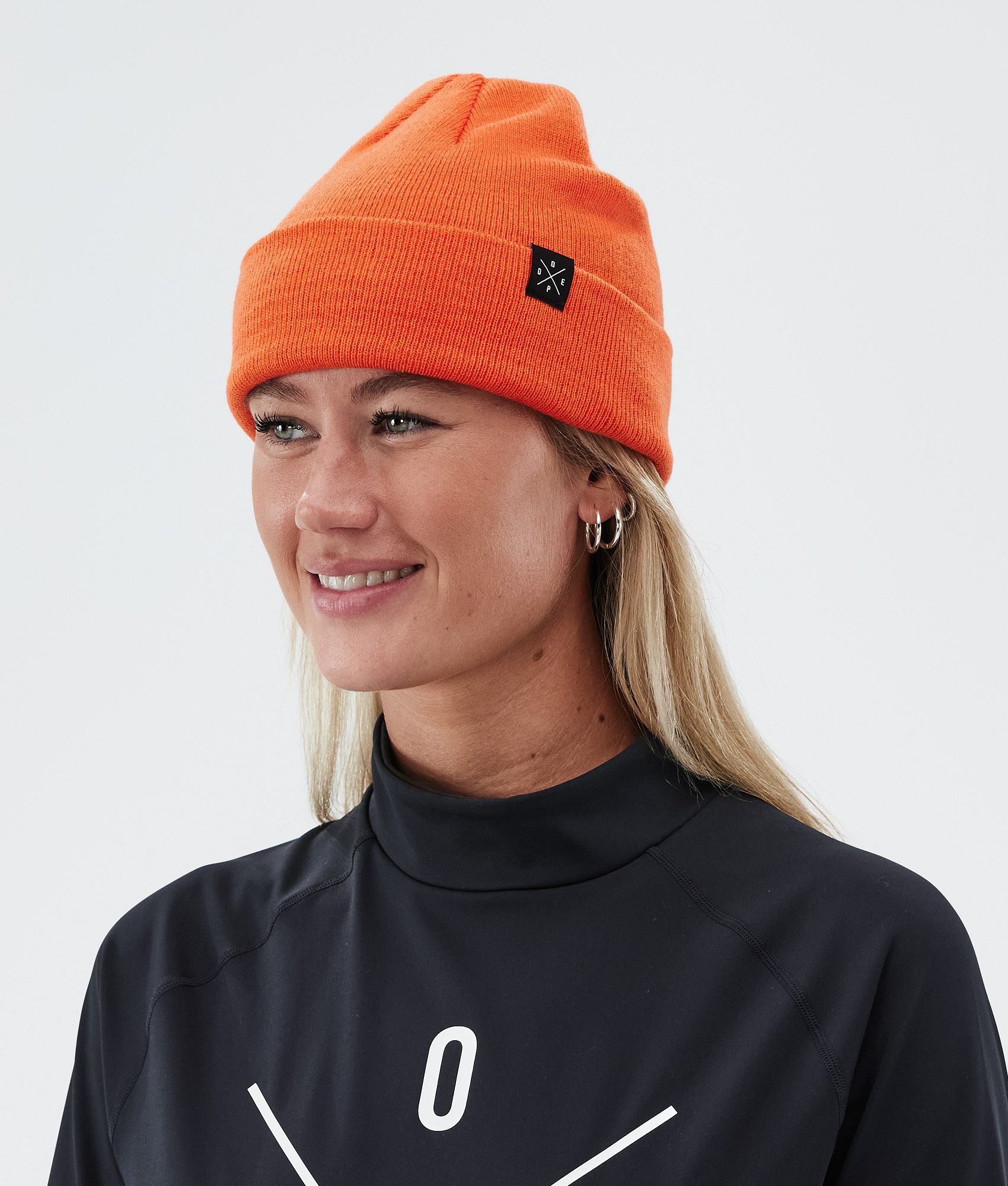 North face hot sale orange beanie