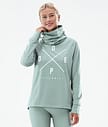 Dope Snuggle W 22 Basislaag Top Dames 2X-Up Faded Green