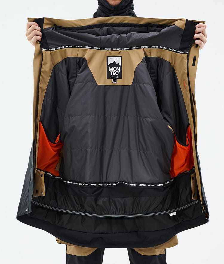 Montec Fawk Giacca Snowboard Uomo Gold/Black, Immagine 10 di 10