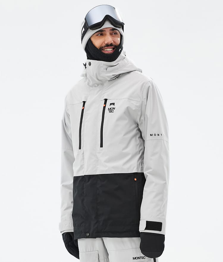 Montec Fawk Snowboardjakke Herre Light Grey/Black Renewed, Billede 1 af 10
