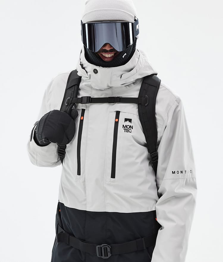 Montec Fawk Veste Snowboard Homme Light Grey/Black, Image 2 sur 10