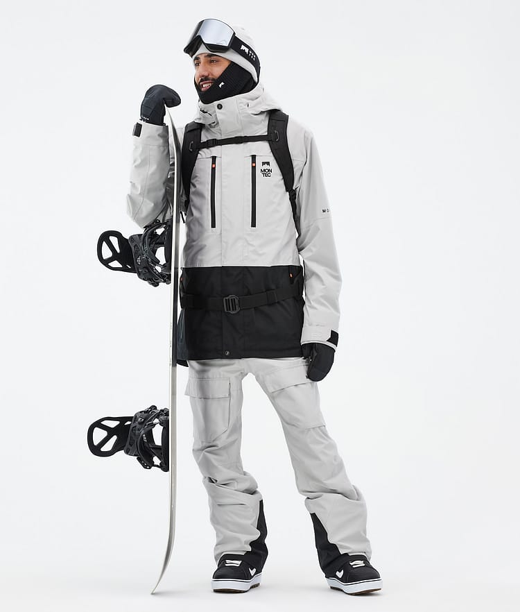 Montec Fawk Bunda na Snowboard Pánské Light Grey/Black, Obrázek 3 z 10