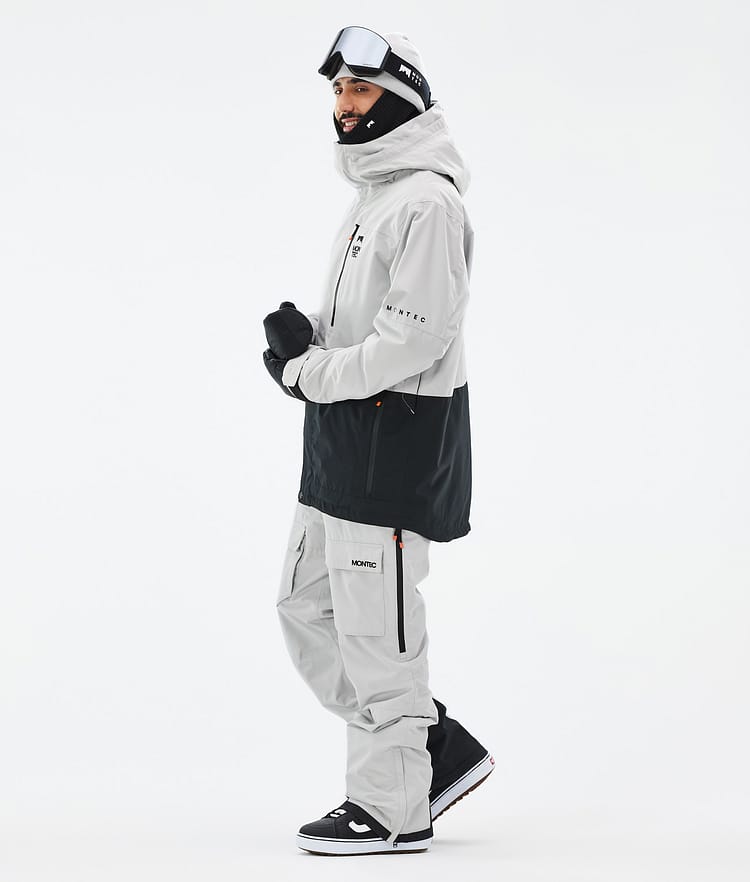 Montec Fawk Bunda na Snowboard Pánské Light Grey/Black, Obrázek 4 z 10