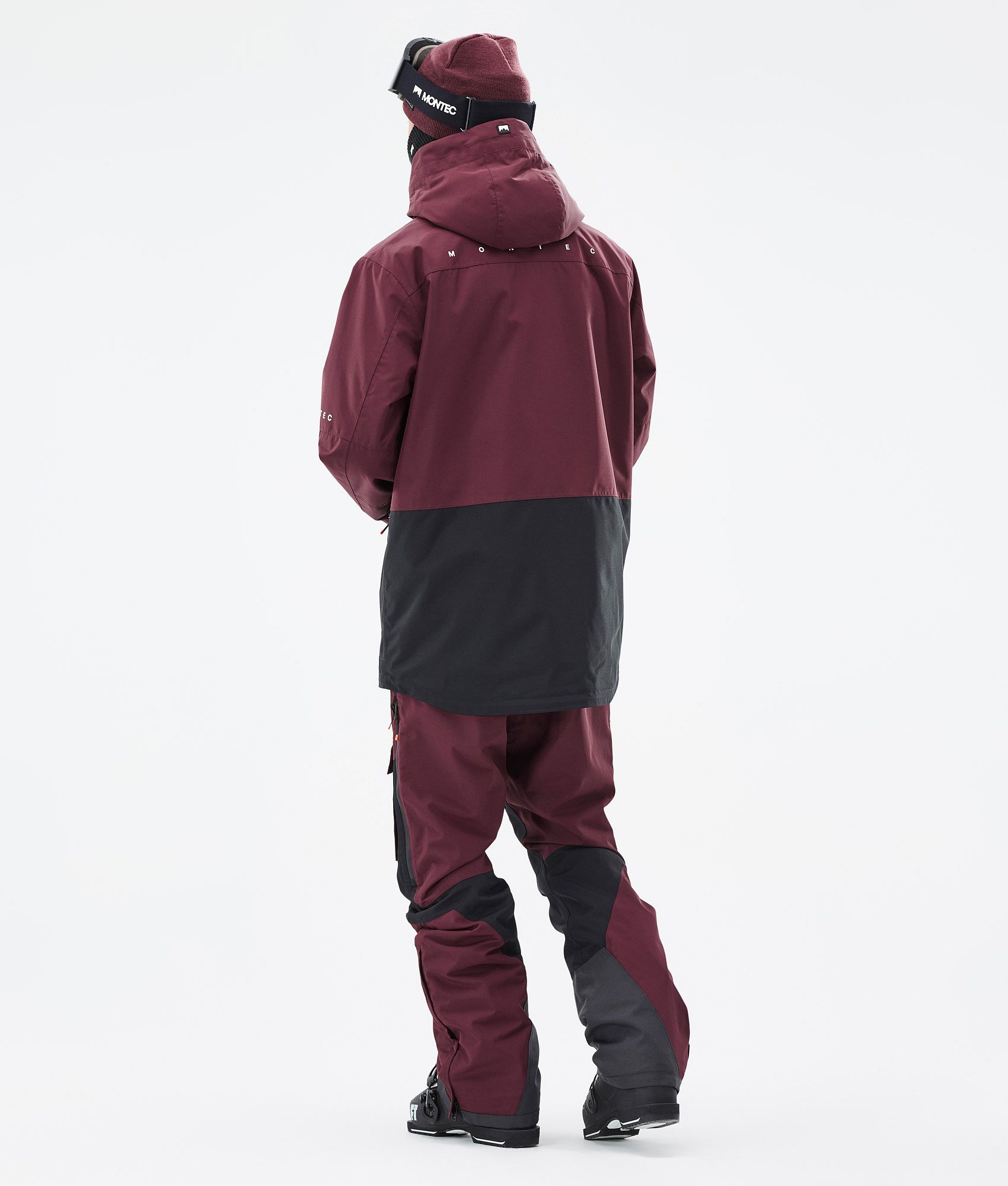 Maroon ski jacket men sale