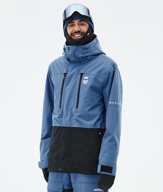 Montec Fawk Kurtka Snowboardowa Mężczyźni Blue Steel/Black