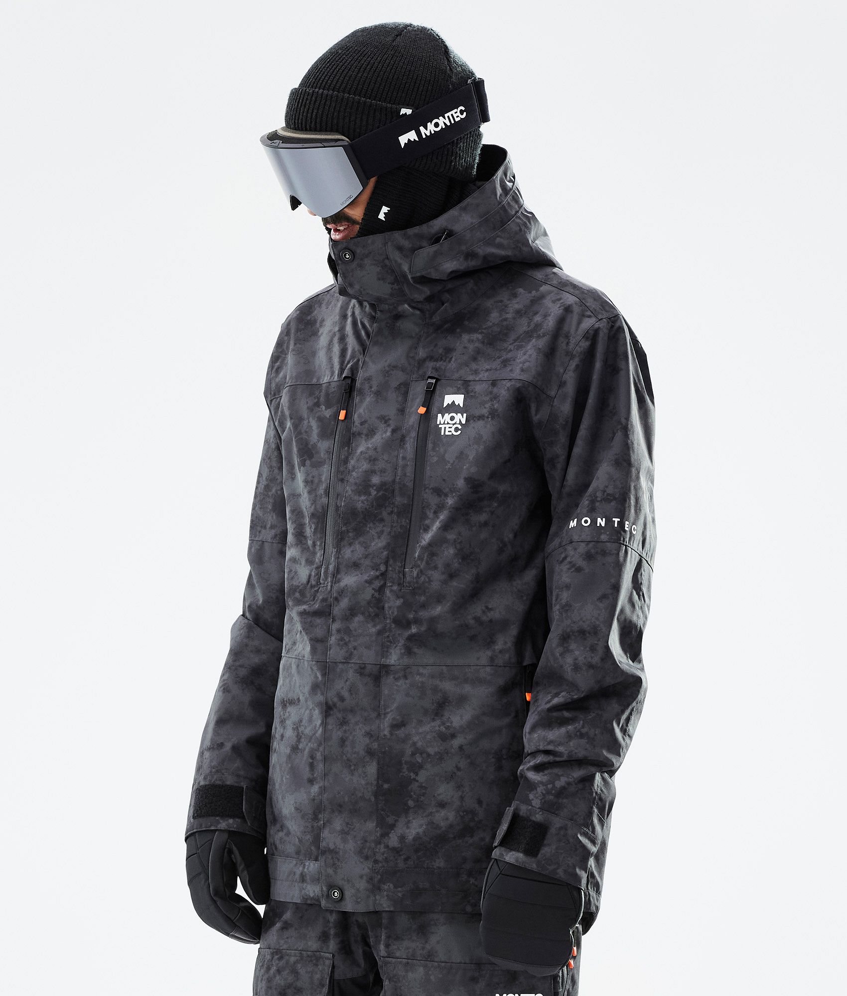 Montec Fawk Ski Jacket Men Black Tiedye | Ridestore.com