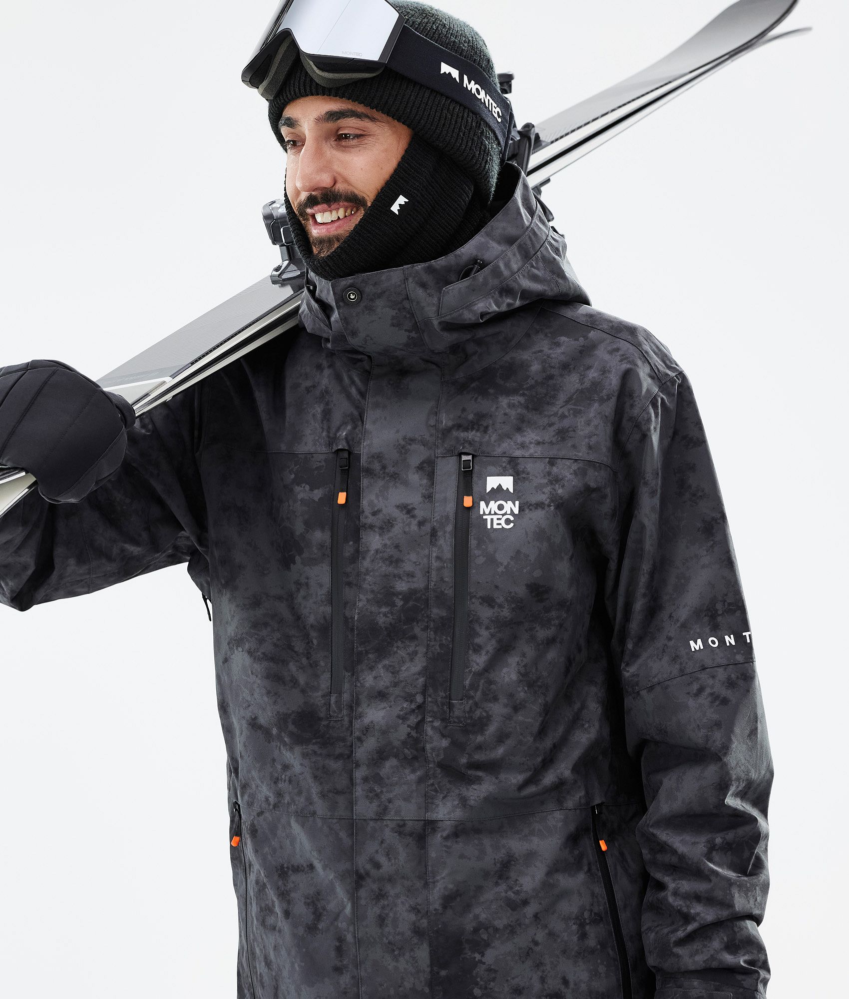 Montec Fawk Ski Jacket Men Black Tiedye | Ridestore UK
