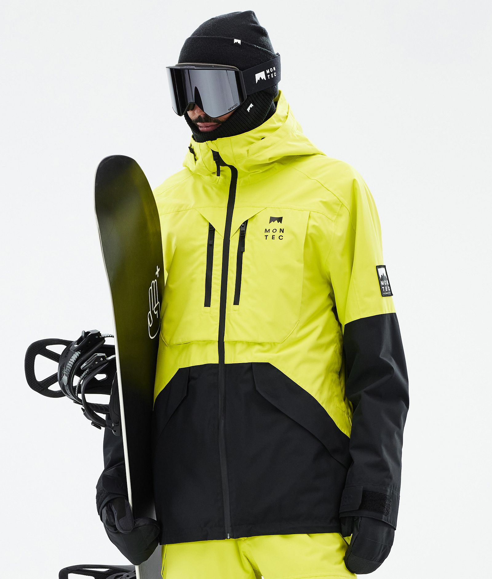 Montec Arch Snowboard Jacket Men Bright Yellow/Black, Image 1 of 10