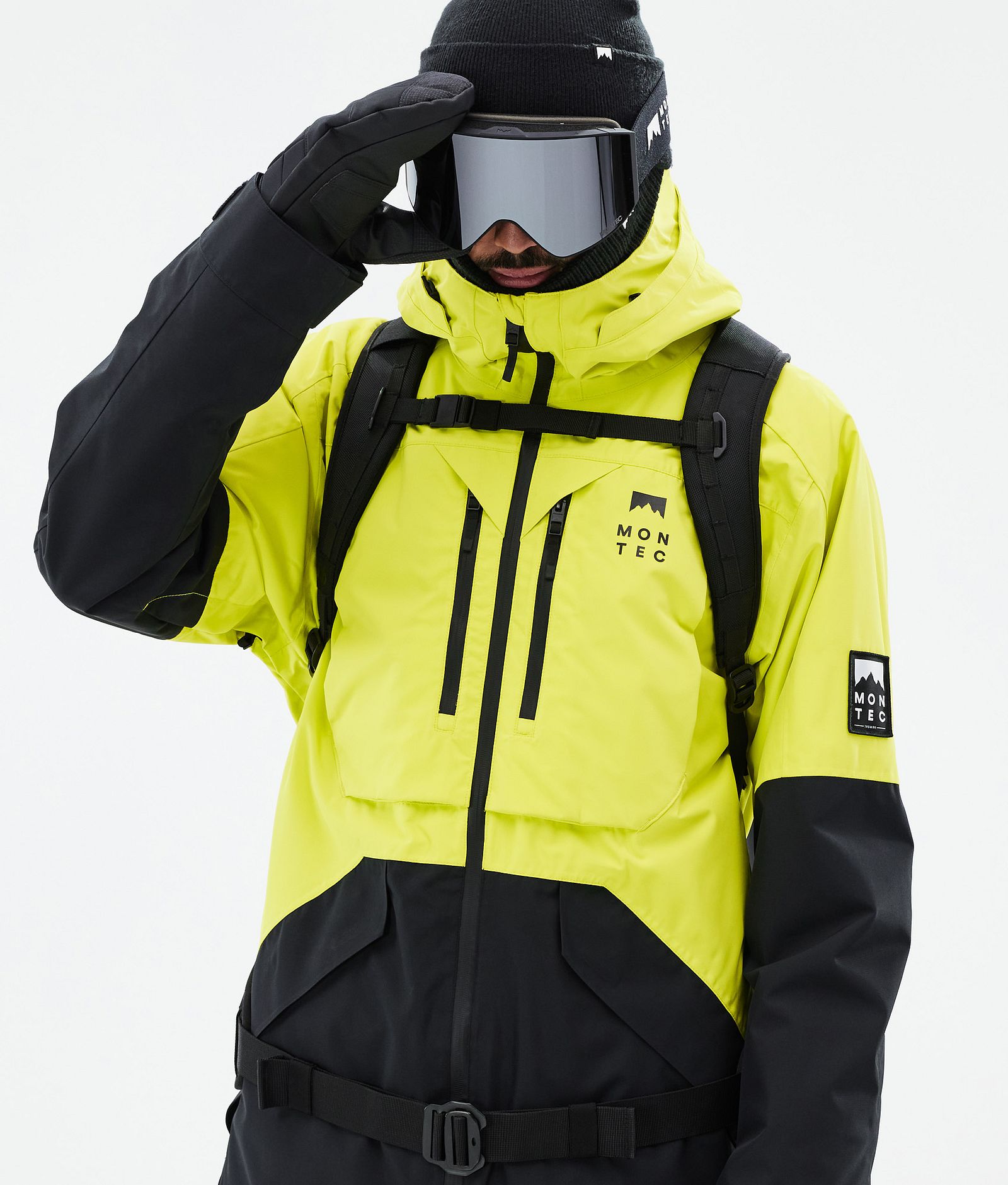 Montec Arch Ski Jacket Men Bright Yellow/Black, Image 2 of 10