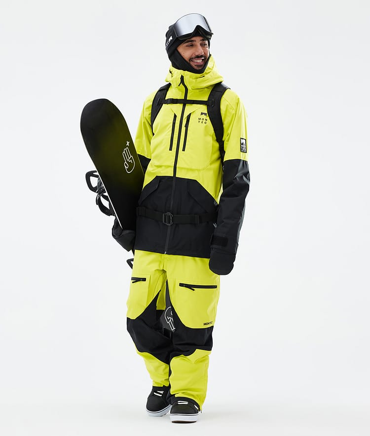 Montec Arch Snowboard Jacket Men Bright Yellow/Black, Image 3 of 10