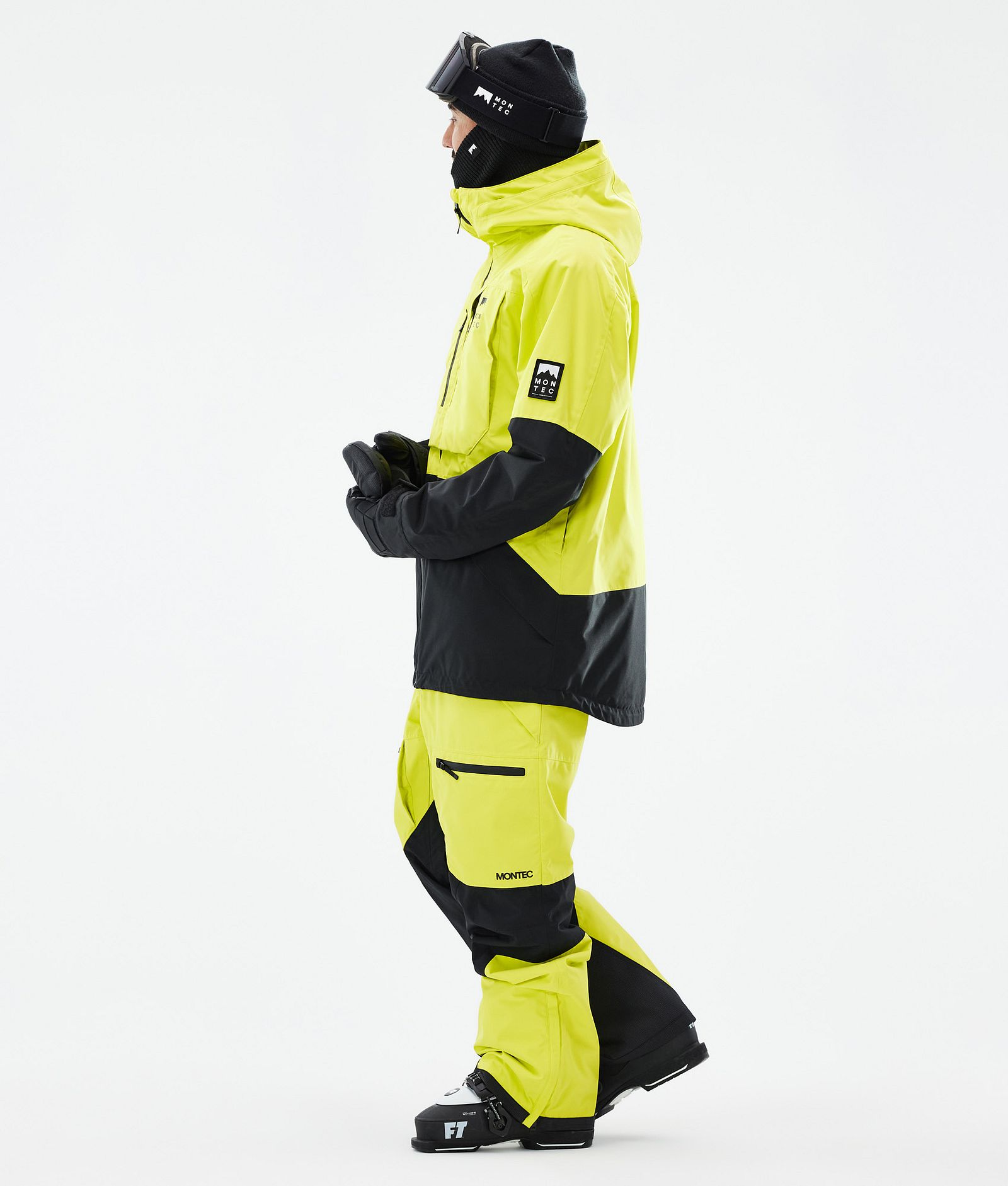 Montec Arch Ski Jacket Men Bright Yellow/Black, Image 4 of 10