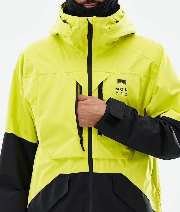 Montec Arch Ski Jacket Men Bright Yellow/Black, Image 9 of 10